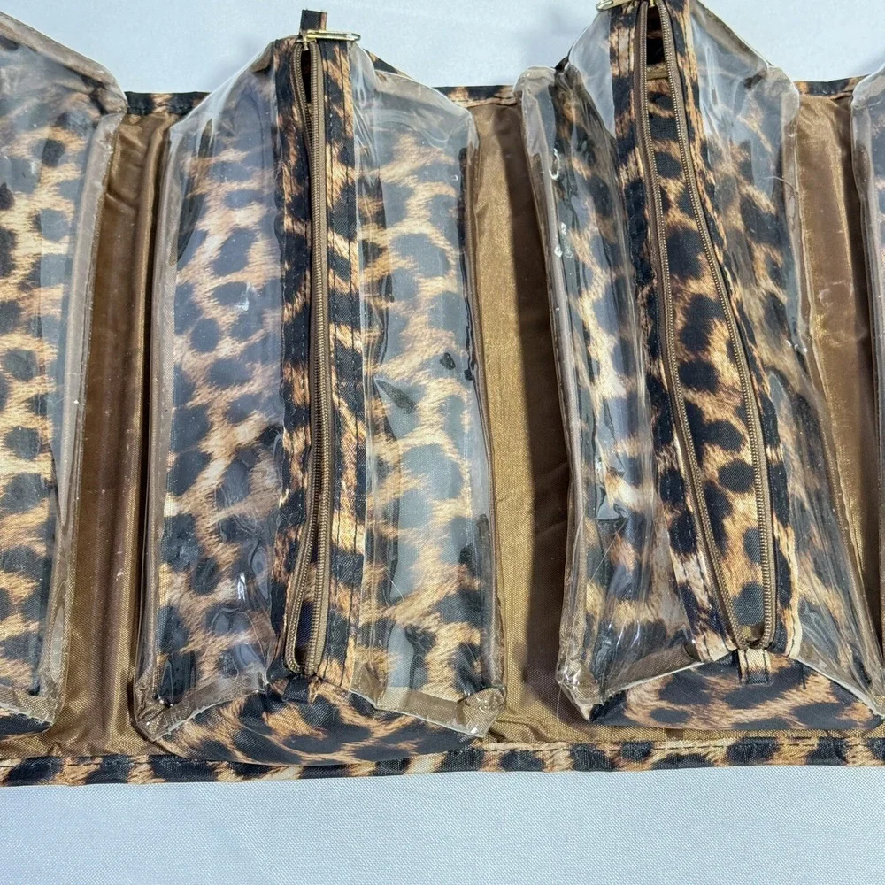 Joy Mangano Large Better Beauty Maleup‎ Case Leopard Travel